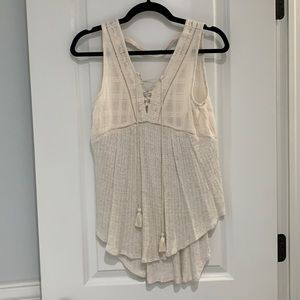 Cream Lucky Brand Blouse (Women’s XS)